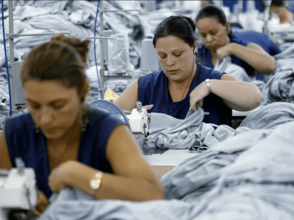 Garment workers in a factory